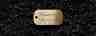 Hundemarke Messing Dogtag, 40 mm, beidseitig