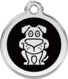 hundemarke reddingo dog schwarz