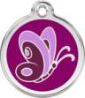 hundemarke reddingo schmetterling violett