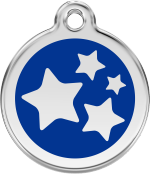 hundemarke reddingo stars dunkelblau