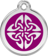 hundemarke reddingo tribal violett