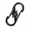 Hundemarken-Zubehör Microlock-Wechselkarabiner schwarz