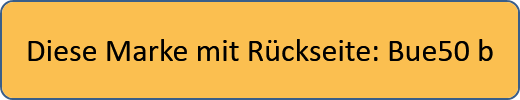 Diese Marke mit Rückseite: Bue50 b