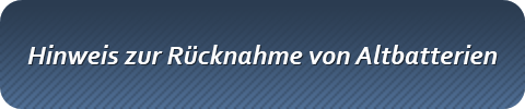Hinweis zur Rücknahme von Altbatterien